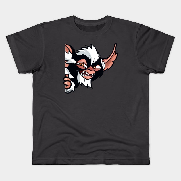 Peeking Mohawk Kids T-Shirt by JBaeza